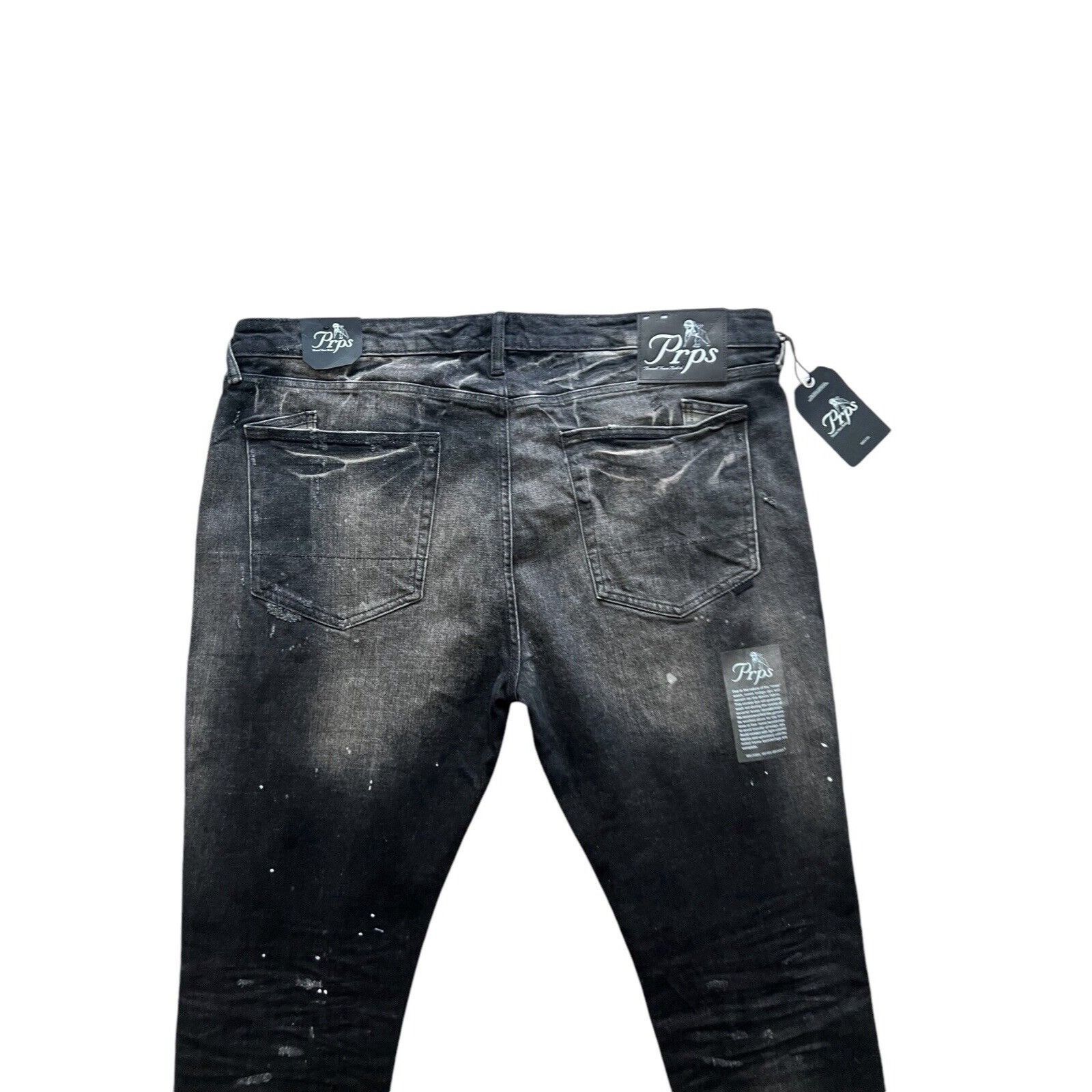 Prps PRPS Cayenne Super Skinny Fit Men's Jeans Black Size 42/32 Size US 42 / EU 58 - 3 Thumbnail