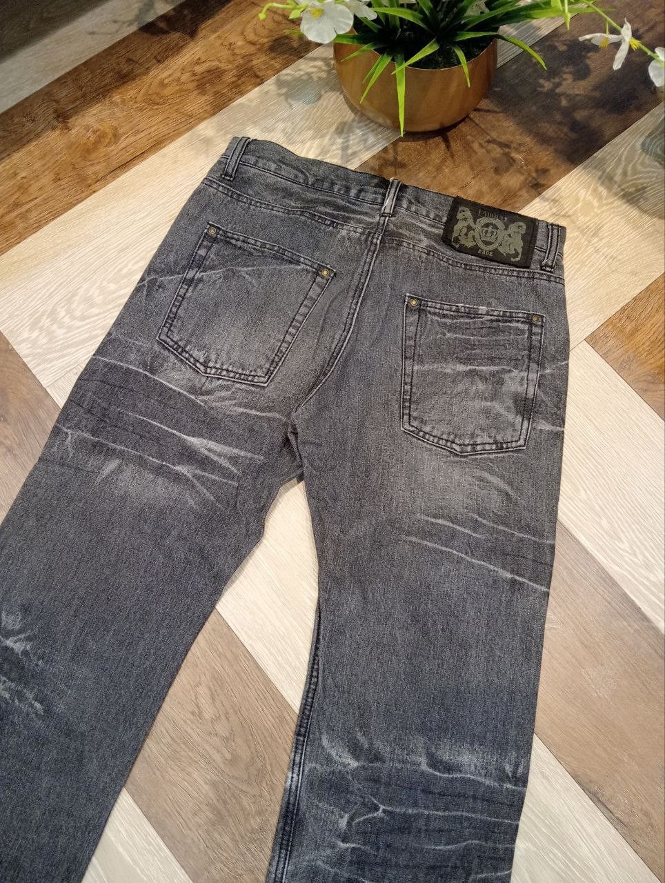 If Six Was Nine JAPANESE LOWBOX DISTRESSED LOOK JEANS - BLACK Size US 30 / EU 46 - 11 Thumbnail