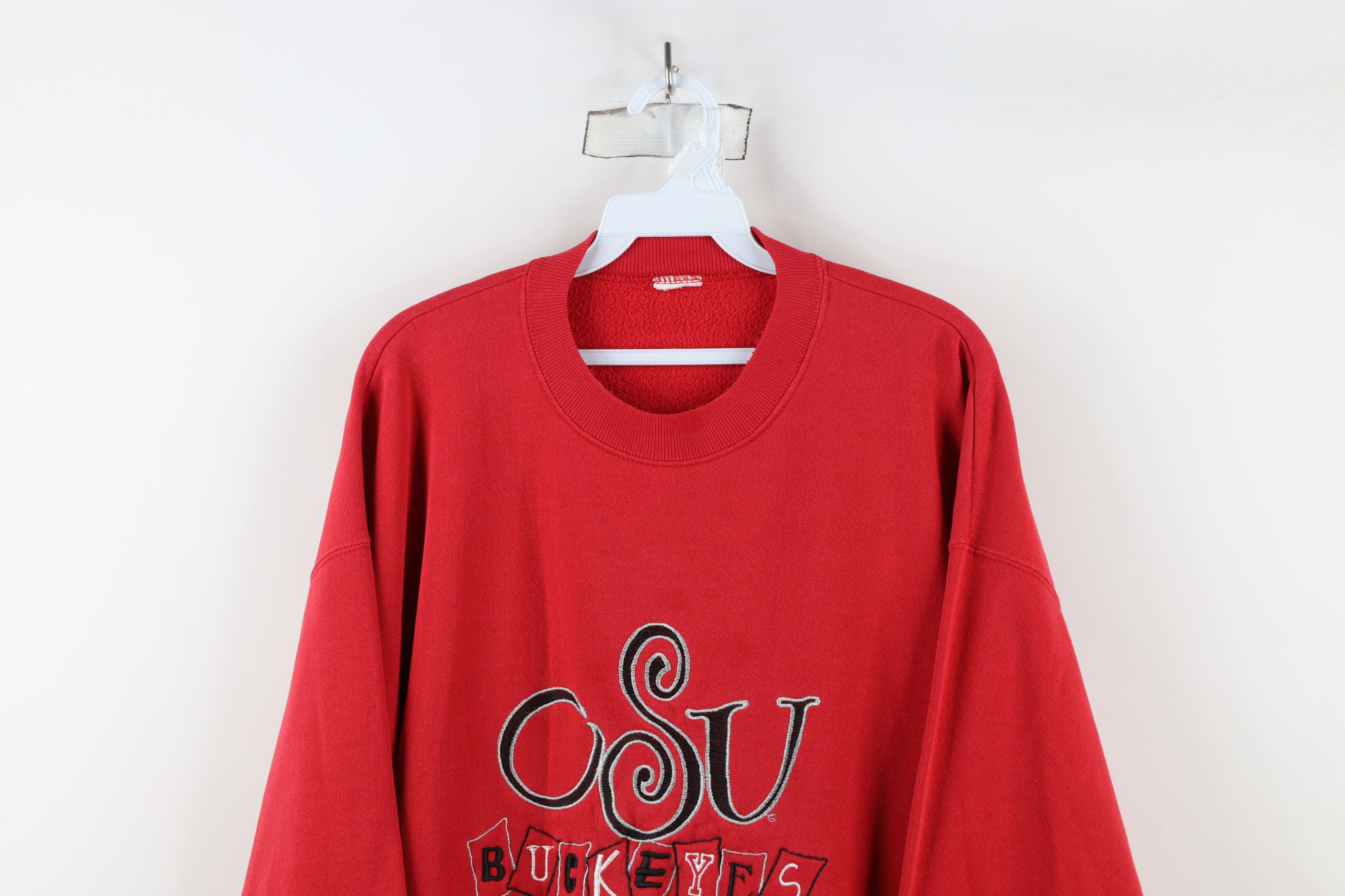 Vintage Vintage 90s Spell Ohio State University Buckeyes Sweatshirt Size US XL / EU 56 / 4 - 2 Thumbnail