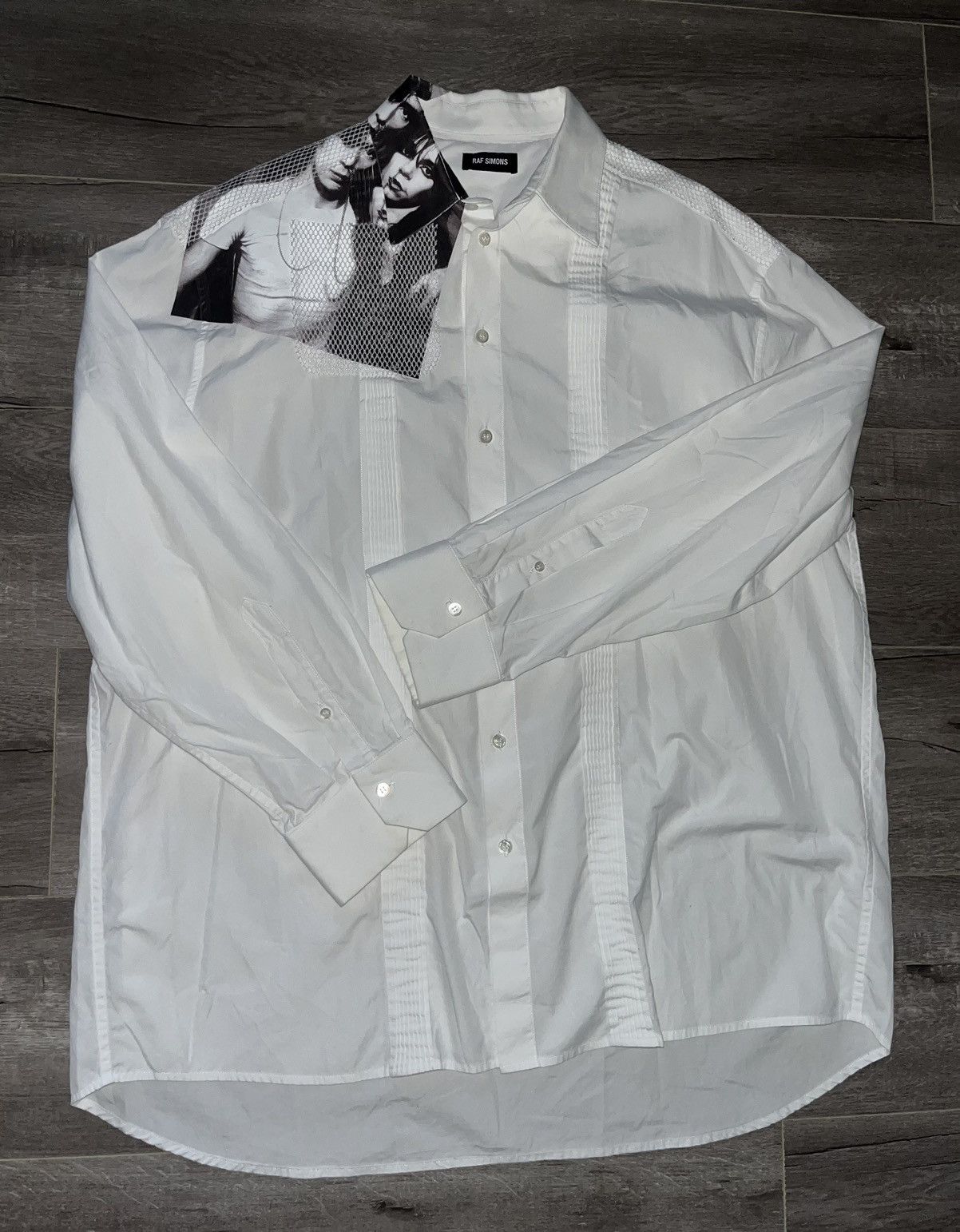 Raf Simons RAF Simmons SS19 Runway Punk Portrait button up Size US XL / EU 56 / 4 - 1 Thumbnail