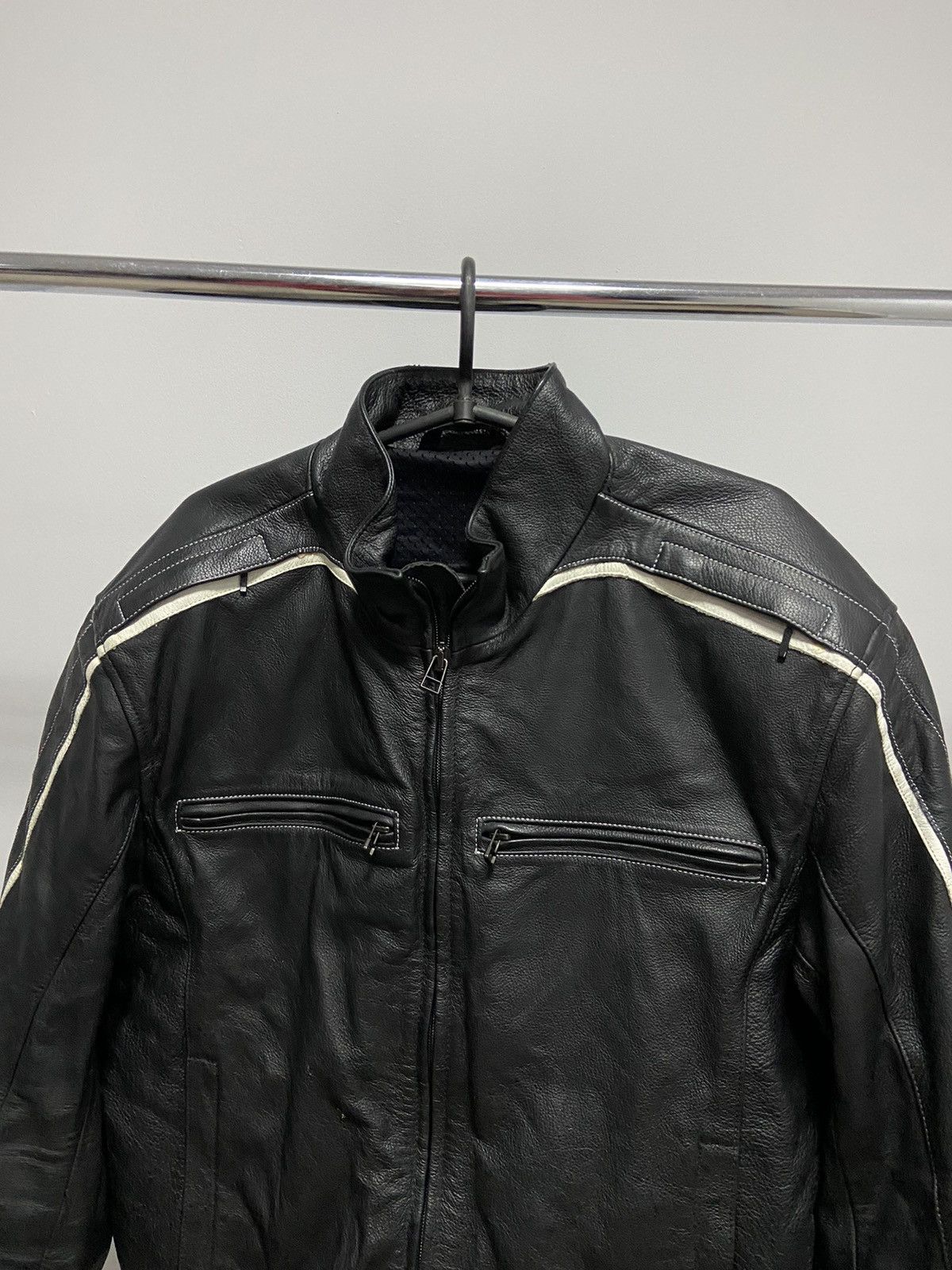 Dainese × Vintage Dainese big logo leather jacket racing moto Sleeve Size US XL / EU 56 / 4 - 3 Thumbnail