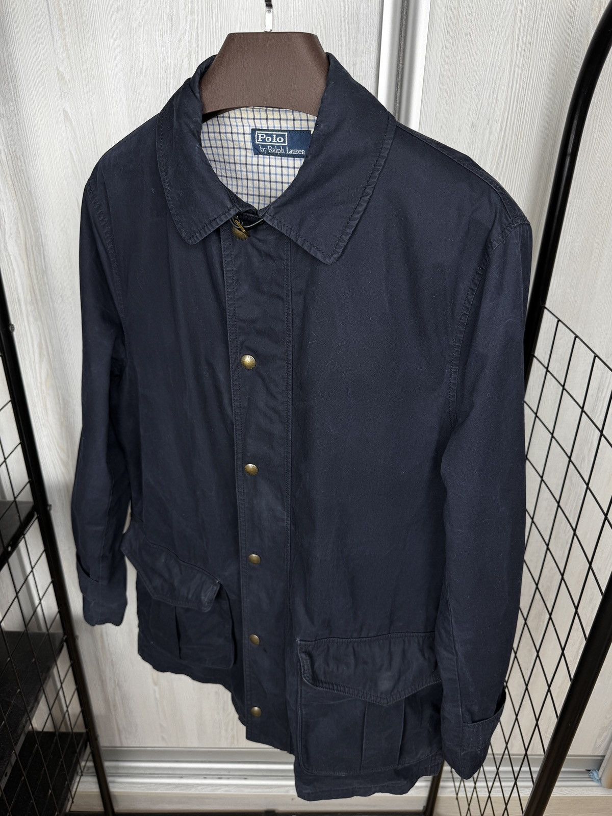 Polo Ralph Lauren Polo Ralph Lauren vintage navy blue cotton long jacket sz M Size US M / EU 48-50 / 2 - 8 Thumbnail