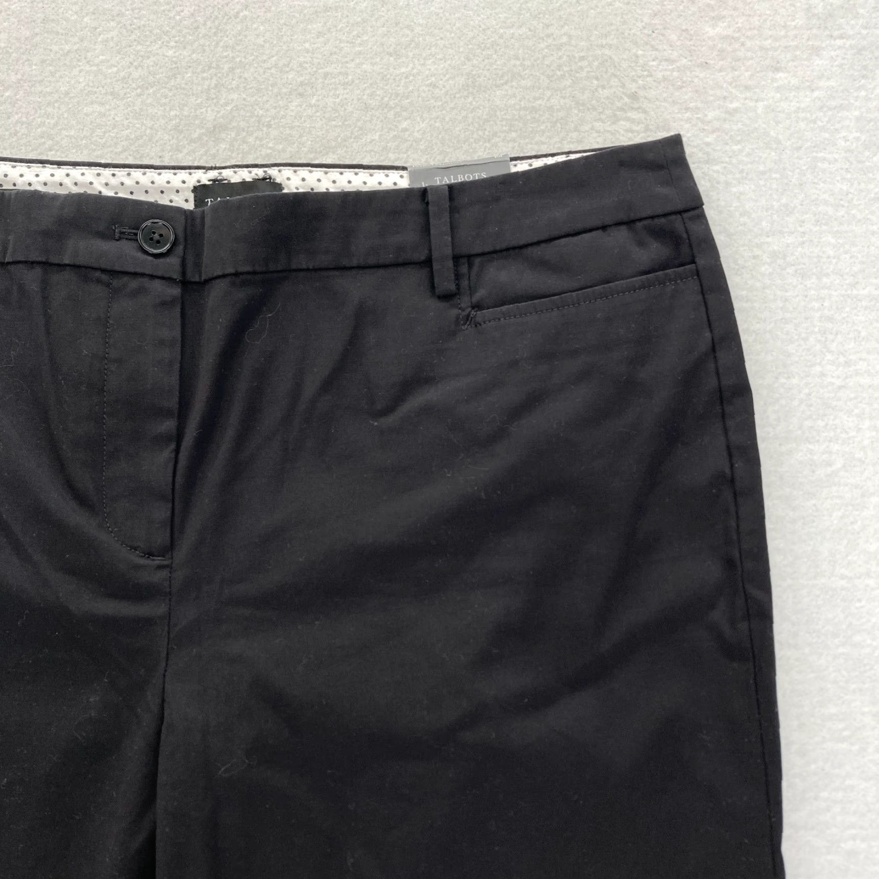 Talbots Talbots Skimmer Women's 16P Petite Black Stretch Fabric Slim Leg Cropped Size 26" / US 2 / IT 38 - 2 Thumbnail