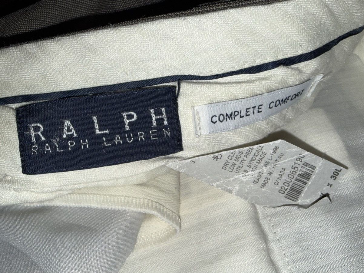 Ralph Lauren Ralph Lauren Grey Beige Pleated Dress Trouser Pants Sz 38x30 Size US 40 / EU 56 - 3 Thumbnail