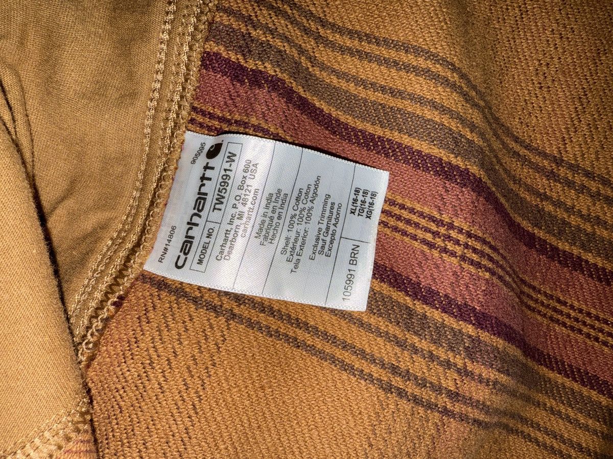 Carhartt Brown and Red Carhartt Shacket Size US L / EU 52-54 / 3 - 6 Thumbnail