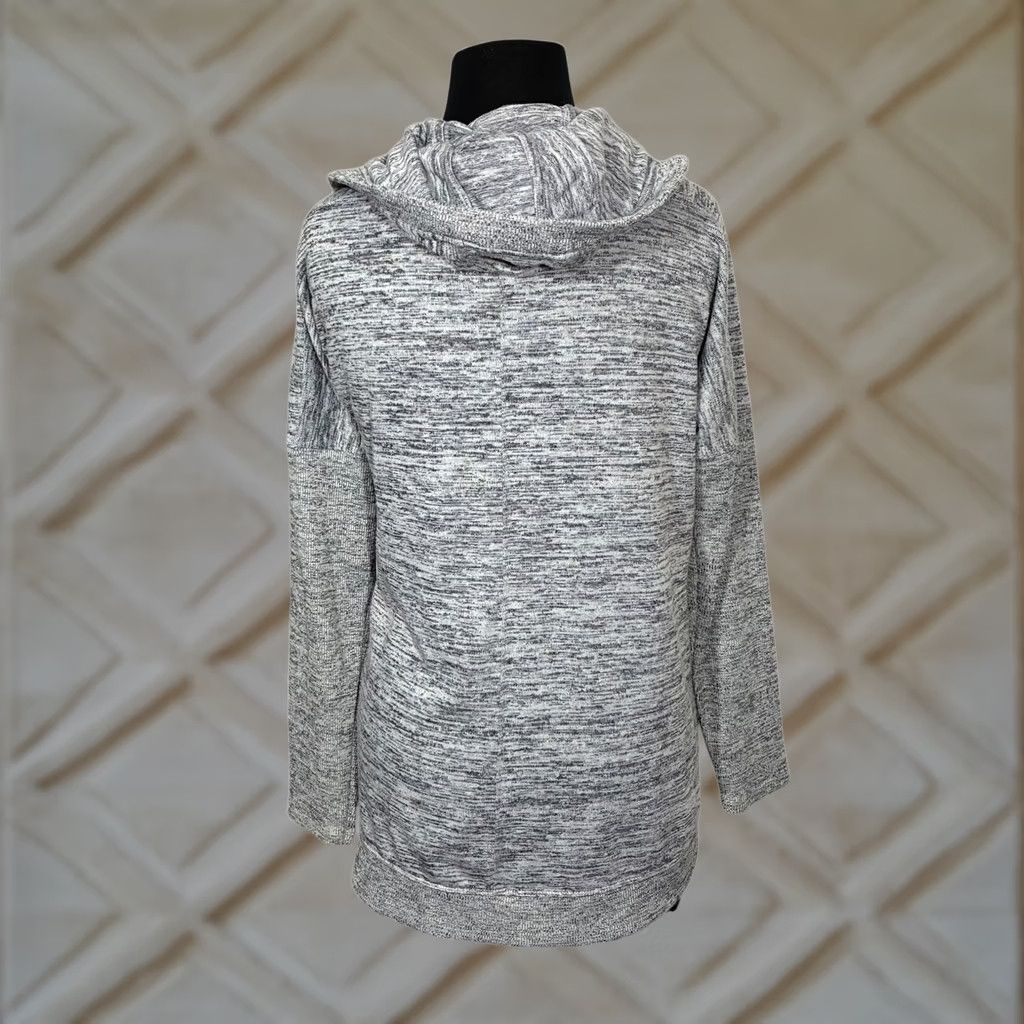 Athleta Athleta Cardigan Hoodie Open Front Heather Gray Womens Size S Knit Lightweight Pockets Drape Front Casual Activewear Loungewear Size S / US 4 / IT 40 - 1 Thumbnail
