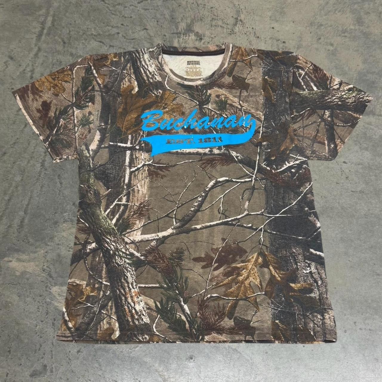 Russell Athletic × Vintage Vintage Y2K Russell Outdoors Realtree Camo T-Shirt Size US L / EU 52-54 / 3 - 1 Thumbnail