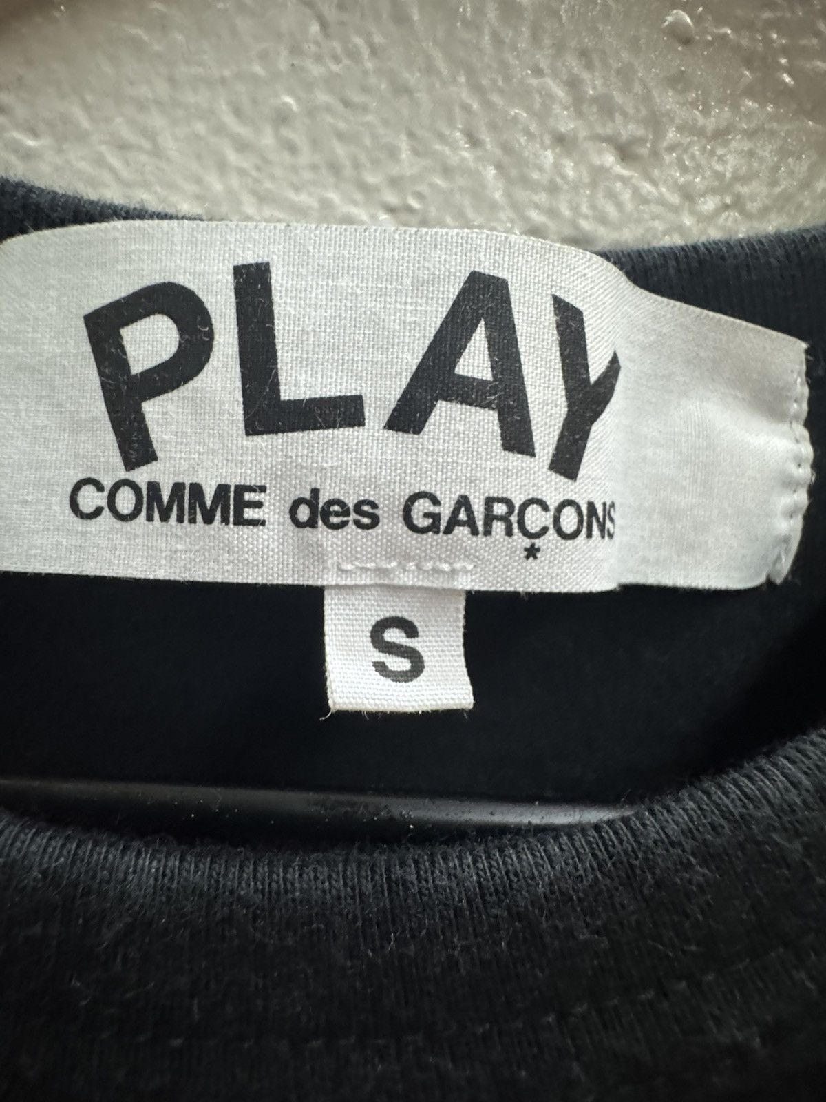 Comme des Garcons × Comme des Garcons PLAY black shirt black heart comme sea garçons Size US S / EU 44-46 / 1 - 3 Thumbnail