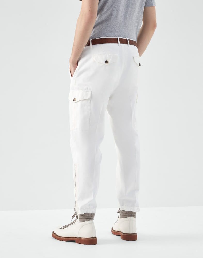 Brunello Cucinelli o1w1db10924 Pants in White Size US 34 / EU 50 - 3 Thumbnail