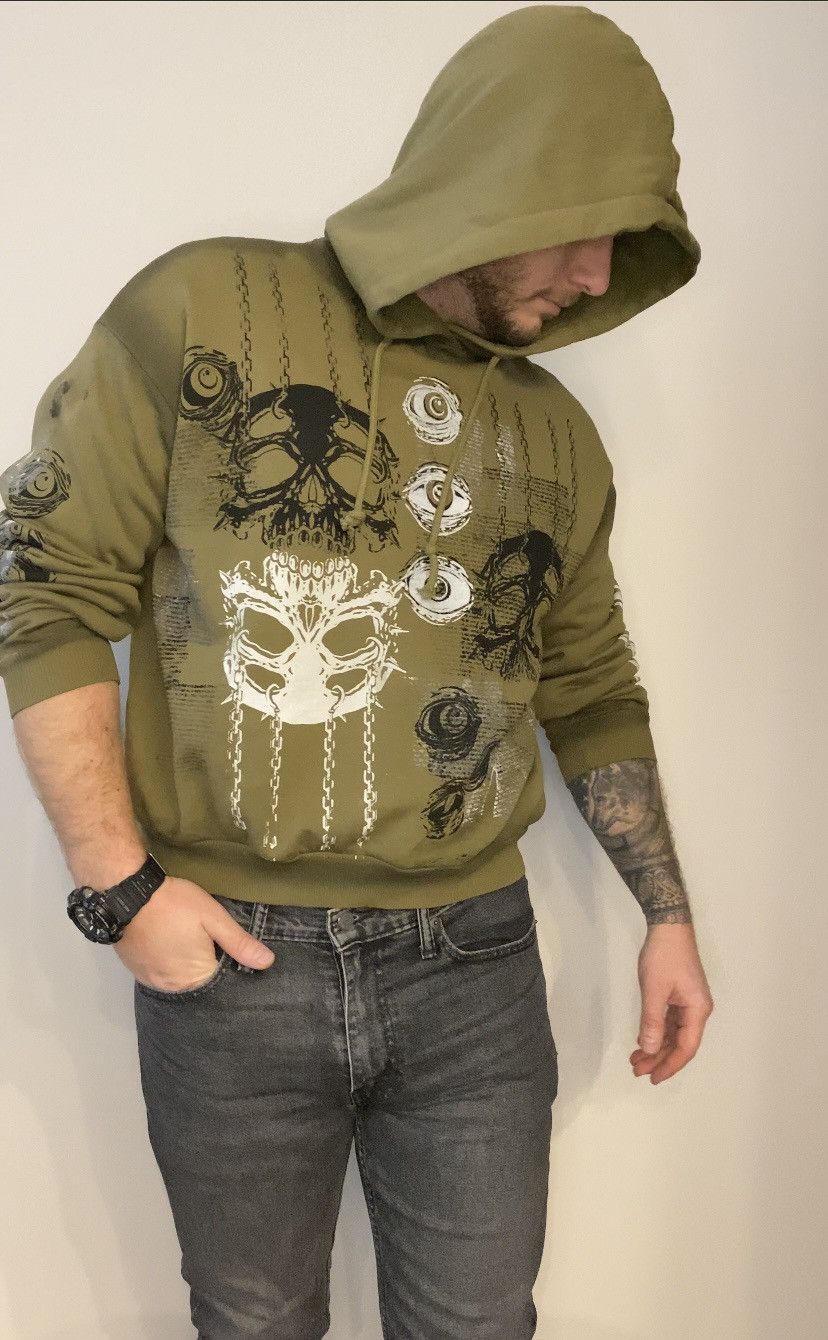 Other Hoodie handmade psycho dark unique one of a kind goth rock Size L / US 10 / IT 46 - 6 Thumbnail