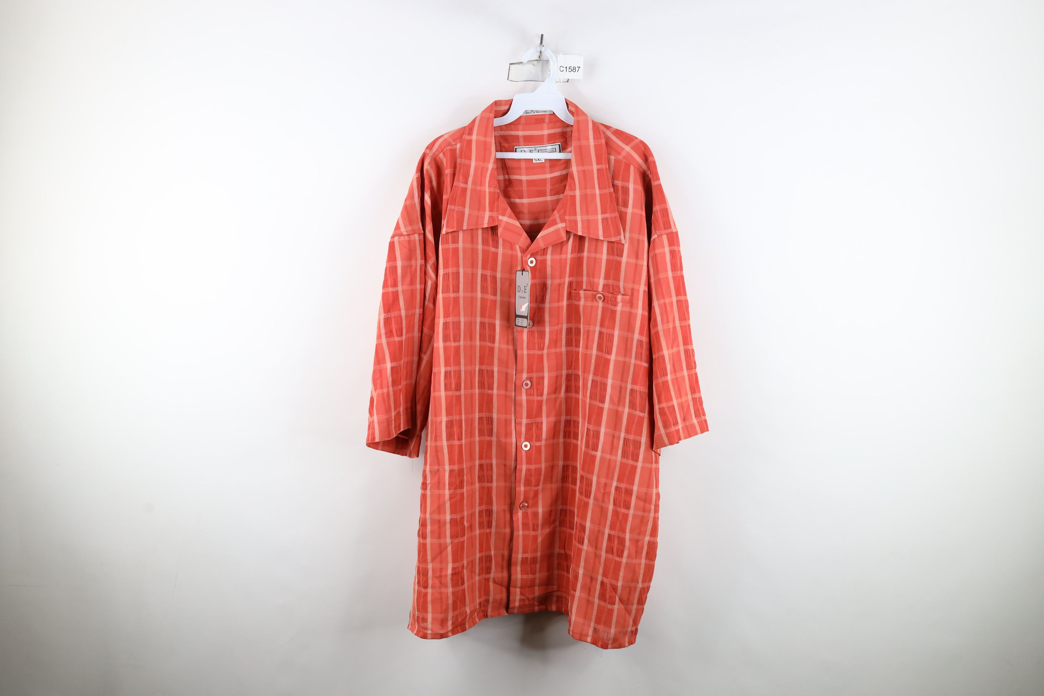 Vintage Deadstock Vintage 90s Y2K Streetwear Collar Button Shirt Size US XXL / EU 58 / 5 - 1 Thumbnail