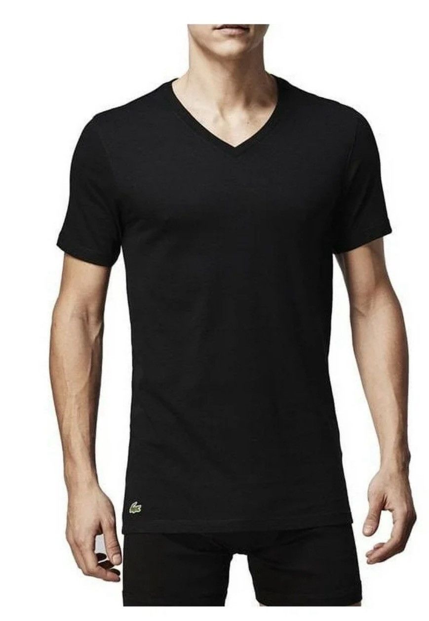 Lacoste Lacoste Black Short Sleeve Tee Slim Fit size Large Size US L / EU 52-54 / 3 - 2 Thumbnail
