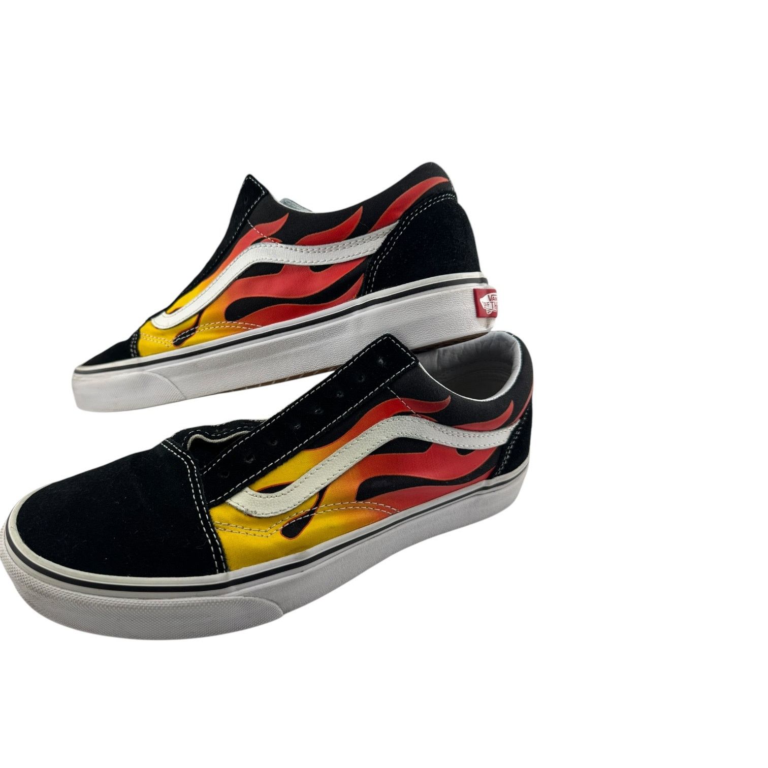 Vans Vans Old Skool Flame Shoes Black Red & Yellow Flames 9/10.5 Size US 9 / EU 42 - 6 Thumbnail