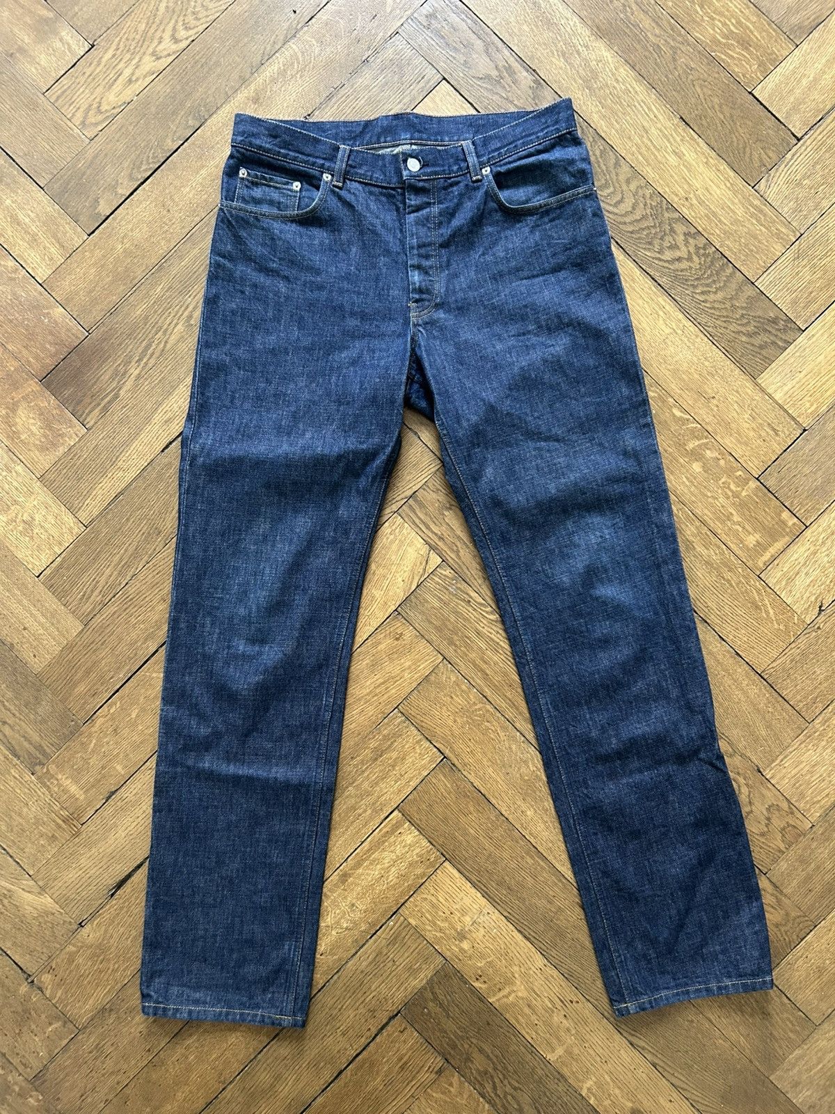 Helmut Lang Classic 5 Pocket Raw Denim Size US 34 / EU 50 - 1 Thumbnail