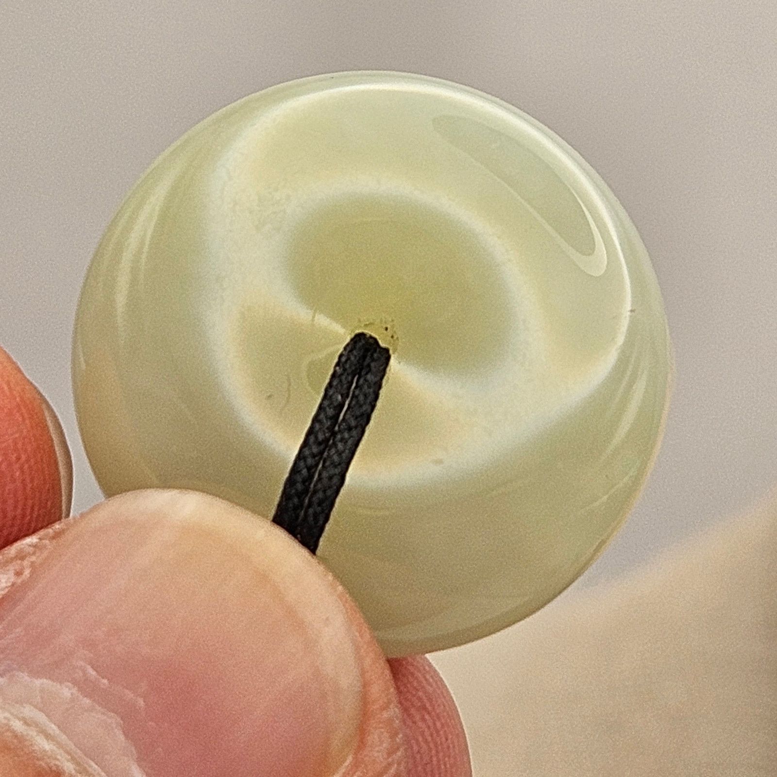 Other CHINESE WHITE JADE PI DISC PENDANT NECKLACE HETIAN STYLE Size ONE SIZE - 5 Thumbnail