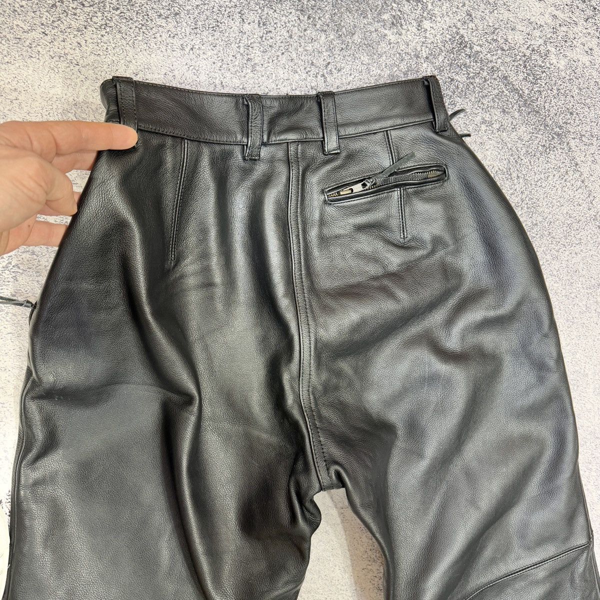 Hein Gericke Classic Gear Hiprotec Leather Motorcycle Pants Size 40 Size 30" / US 8 / IT 44 - 10 Thumbnail