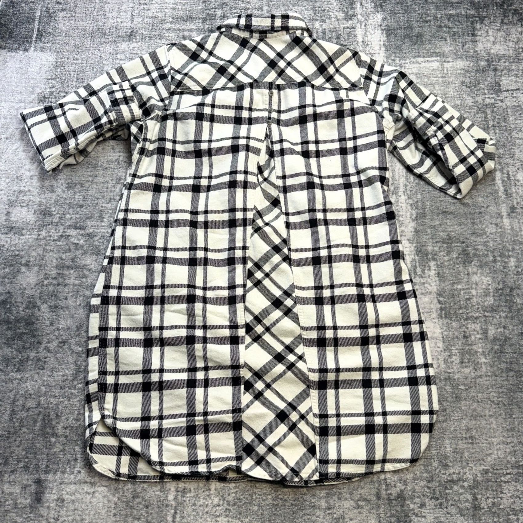 Vintage Duluth Flannel Duster Shirt Womens L White Plaid Pockets Button-Up Casual Workwear Vintage No Size L / US 10 / IT 46 - 7 Thumbnail