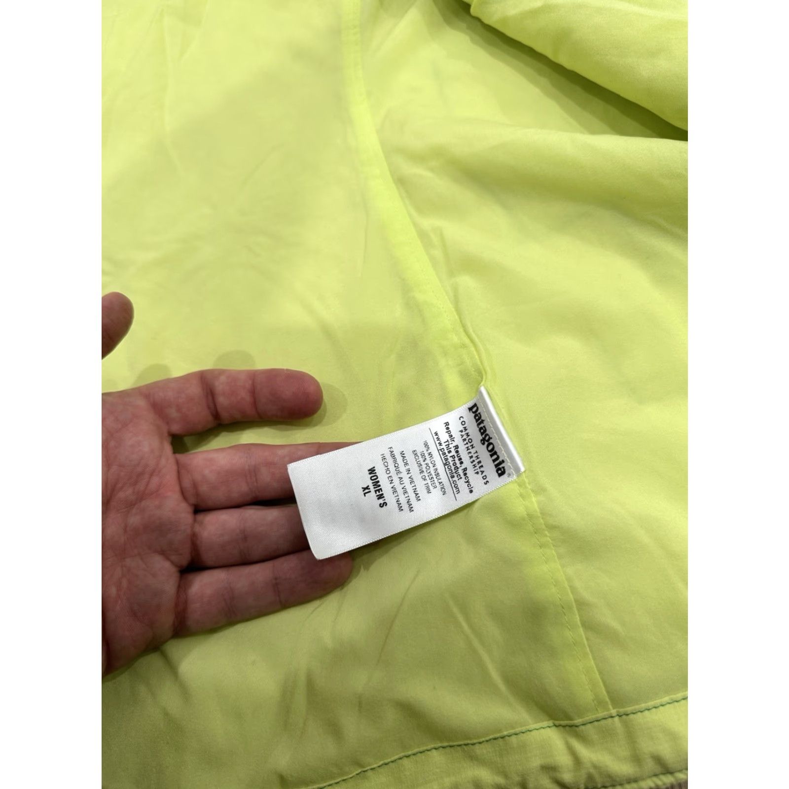 Patagonia PATAGONIA Vest Womens XL Yellow Nano-Air Light Hybrid All Seasons Full Zip Bodywarmer Breathable Insulated Logo 84275 Size XL / US 12-14 / IT 48-50 - 6 Thumbnail