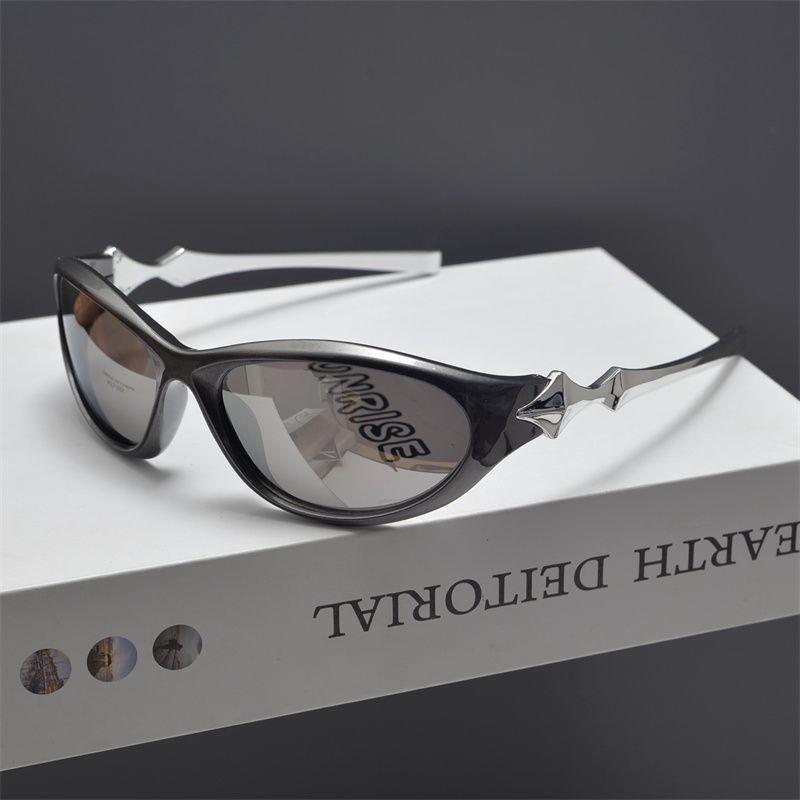 Electric Visual Hip-hop Street ins style custom avant-garde sunglasses Size ONE SIZE - 2 Thumbnail