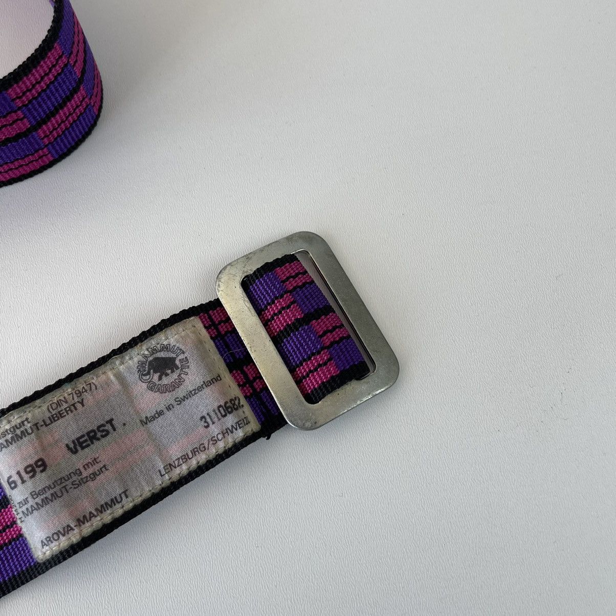 Mammut Mammut Vintage 90’s Cotton Belt Purple/Pink/Black Outdoor Size ONE SIZE - 4 Thumbnail