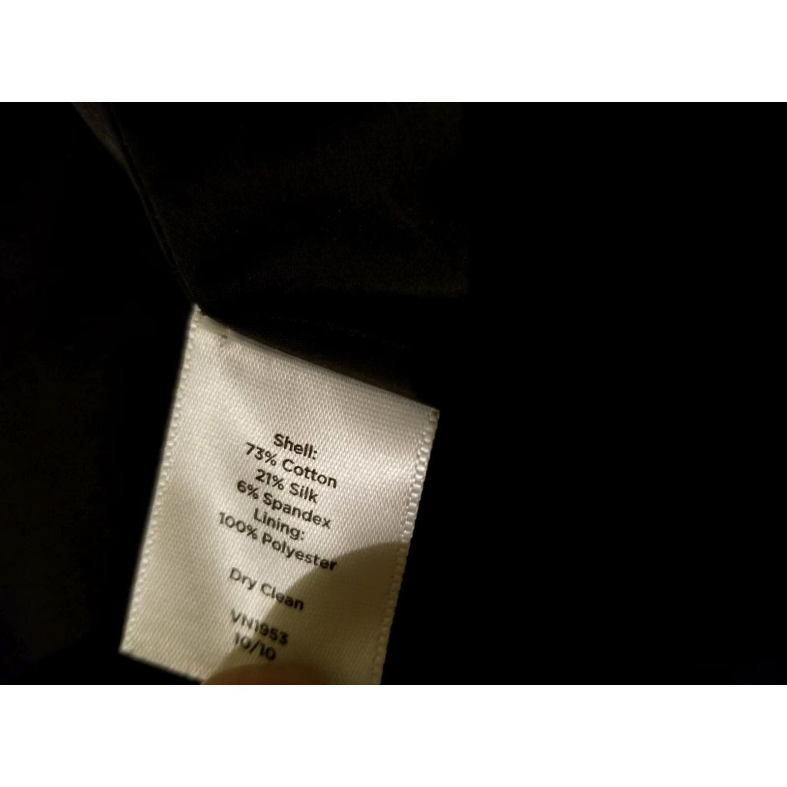Talbots Womens Talbots Jacket Coat 2P Petite Black Cotton Jacket Mens? Size XS / US 0-2 / IT 36-38 - 6 Thumbnail
