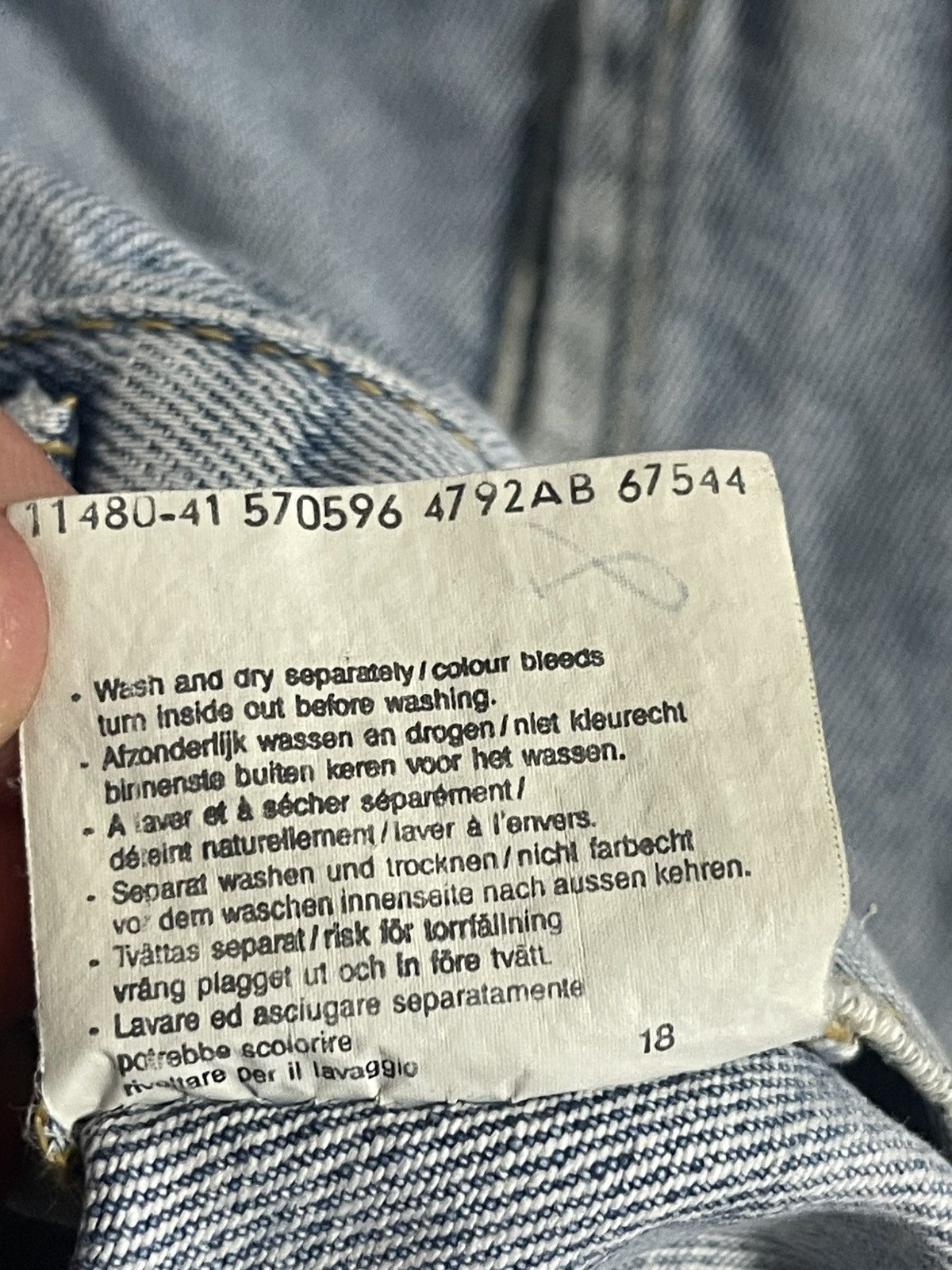 Lee × Vintage LEE RIDERS VINTAGE DENIM BLUE JACKET RARE 7850 USA SIZE XL Size US XL / EU 56 / 4 - 19 Thumbnail