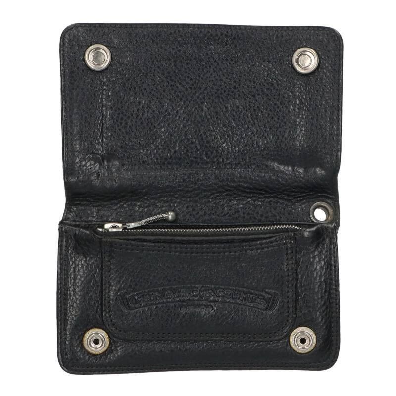 Chrome Hearts Chrome Hearts 1ZIP Cross Patch Leather Wallet Size ONE SIZE - 3 Thumbnail
