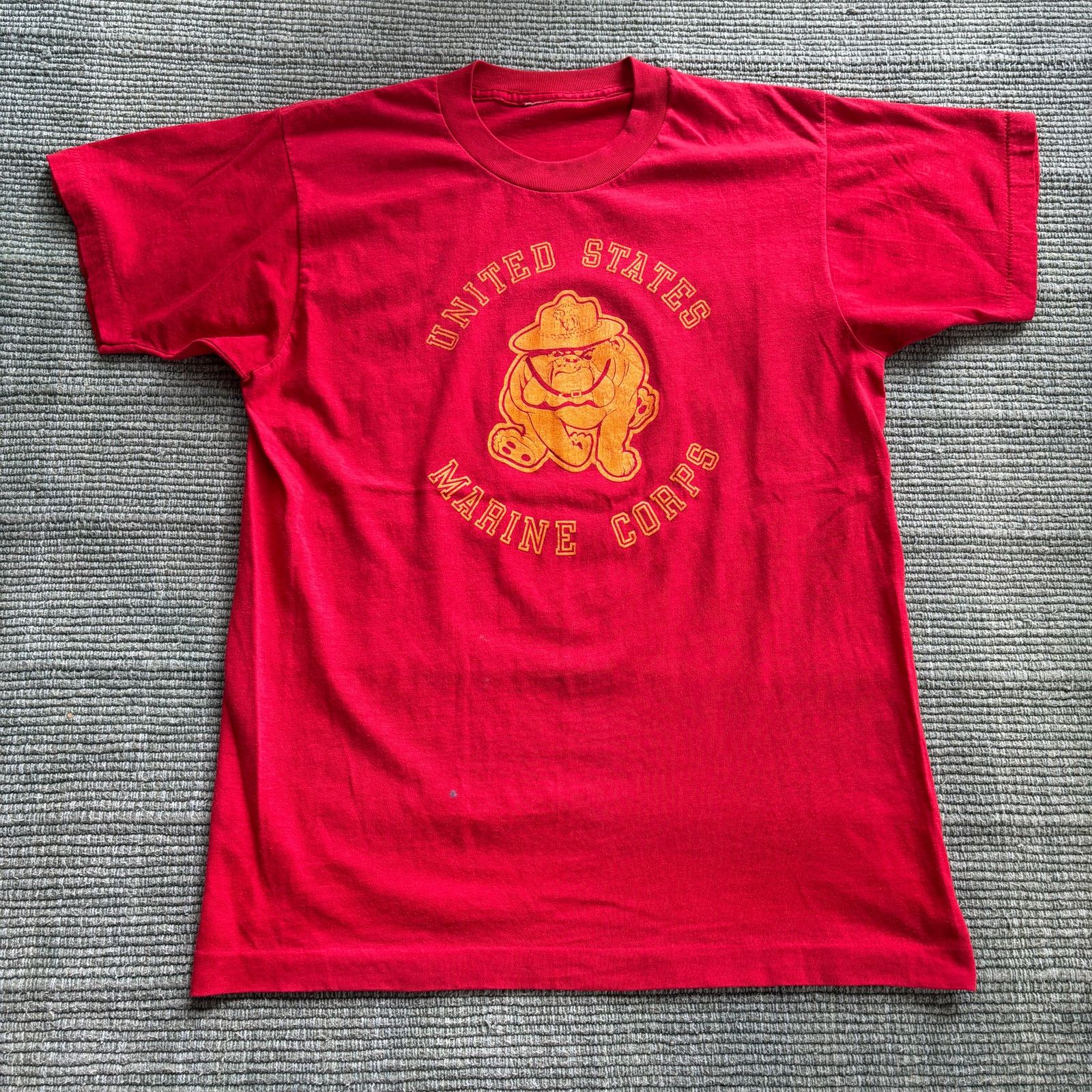 Vintage Vintage 80s Thin Single Stitched US Marines Tee Shirt Sz L Size US L / EU 52-54 / 3 - 3 Thumbnail