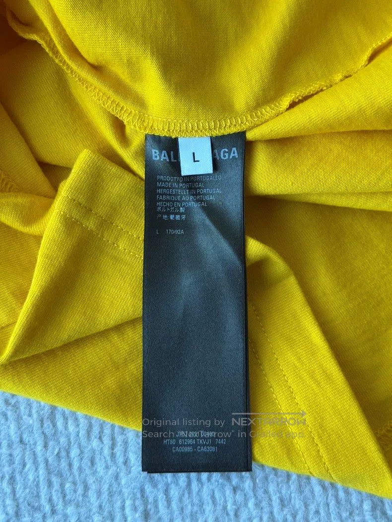 Balenciaga Balenciaga Yellow Coca-Cola Embroidered Short-Sleeve Size US L / EU 52-54 / 3 - 5 Thumbnail
