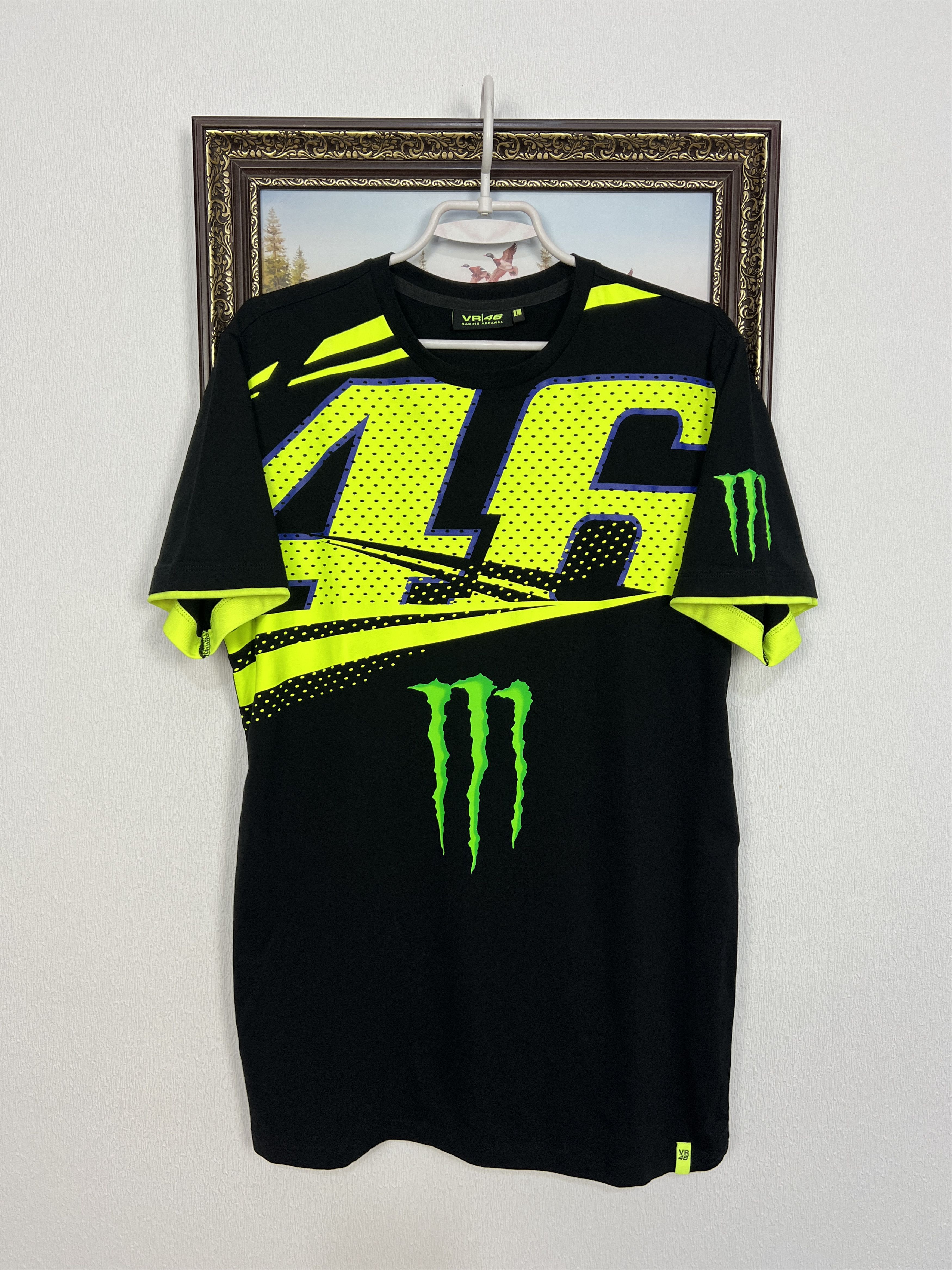 Vintage Monster Official Valentino Rossi Racing Moto Shirt Jersey Size US L / EU 52-54 / 3 - 1 Thumbnail