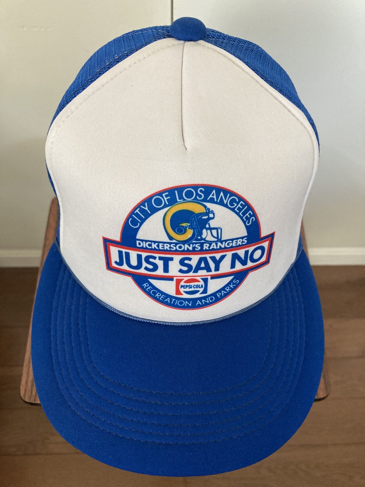 NFL LOS ANGELES RAMS JUST SAY NO DICKERSON RANGERS PEPSI HAT CAP Size ONE SIZE - 5 Thumbnail