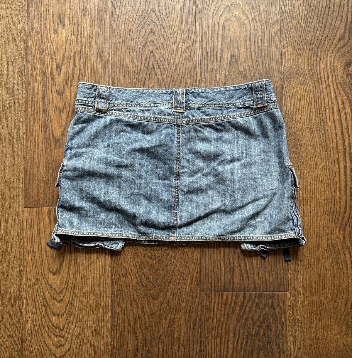 DKNY Vintage Y2K DKNY Jeans Cargo Mini Skirt Size 34" / US 12 / IT 48 - 6 Thumbnail