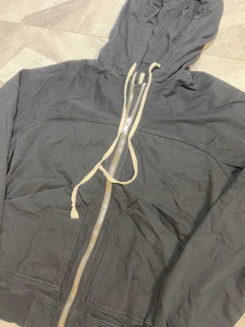 Rick Owens rick owens Main Line Short Wide Zip Hoodie Size US M / EU 48-50 / 2 - 2 Thumbnail