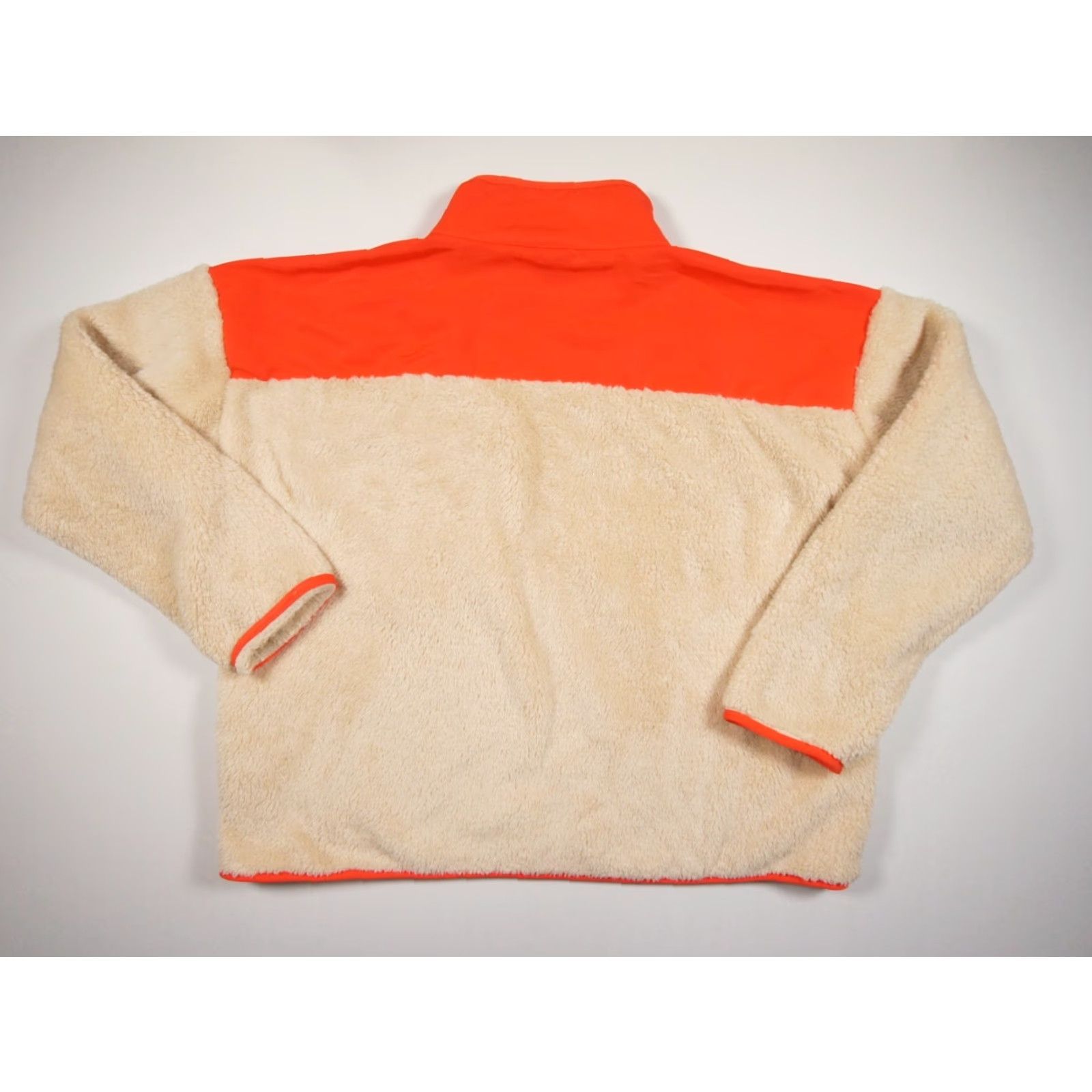 J.Crew VINTAGE JCrew Jacket Womens Large Beige Fleece Sherpa Plush Full Zip Outdoors Ladies Size L / US 10 / IT 46 - 4 Thumbnail