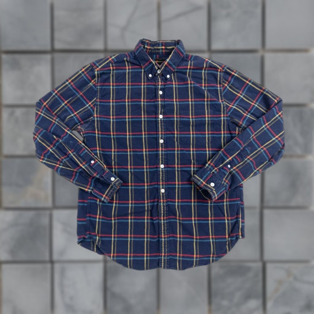 J.Crew VINTAGE JCrew Shirt Mens Large Blue Button Up Long Sleeve Oxford Collared Adult Preppy Size US L / EU 52-54 / 3 - 1 Thumbnail