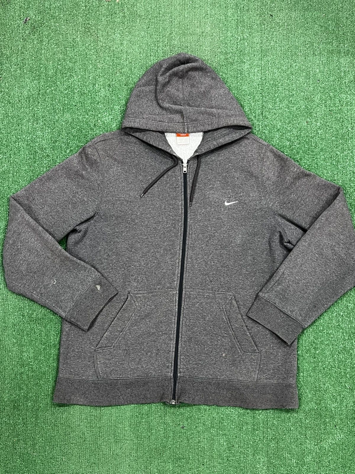 Nike Vintage Y2K Nike Swoosh Zip Up Hoodie Size US XL / EU 56 / 4 - 1 Thumbnail
