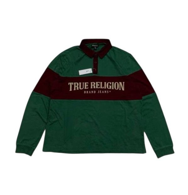 True Religion × Vintage Vintage True Religion Brand Jeans Two Tone Rugby Size US XL / EU 56 / 4 - 1 Thumbnail