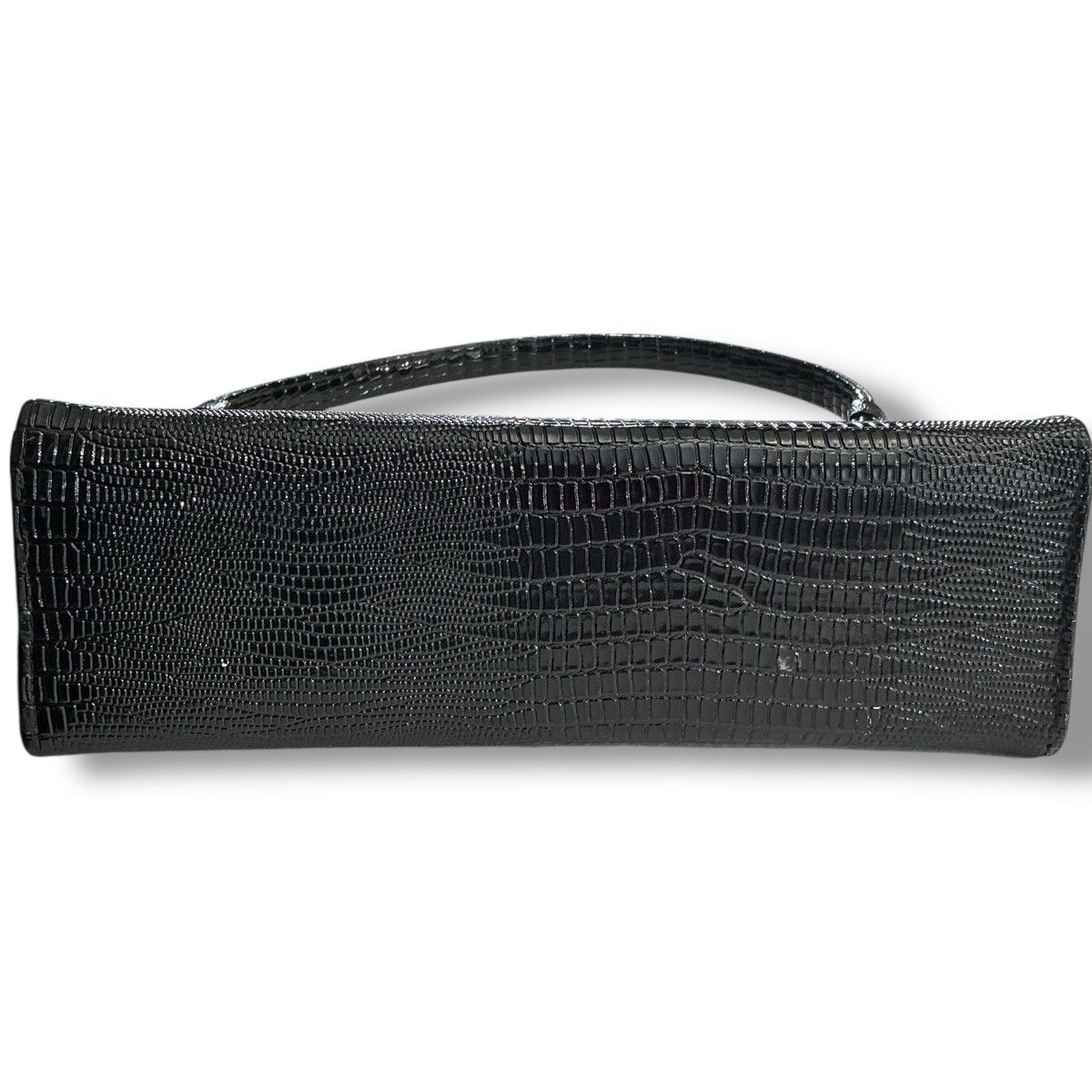 Other Vintage Elegant Black Croc Embossed Clutch Handbag Size ONE SIZE - 3 Thumbnail