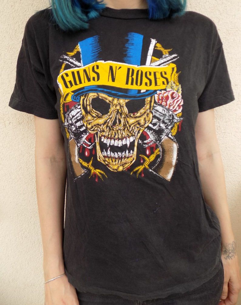 Band Tees Vintage 90's Guns N' Roses T-shirt Size US M / EU 48-50 / 2 - 2 Thumbnail
