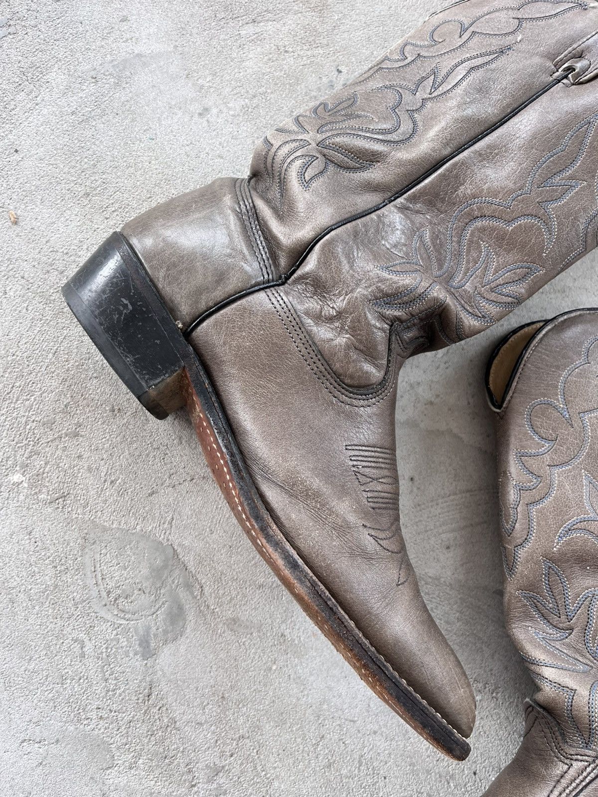 Cowboy Equipment Vintage Laredo Western Cowboy Leather Boots Rare Avant-Garde Size US 9 / EU 42 - 13 Thumbnail
