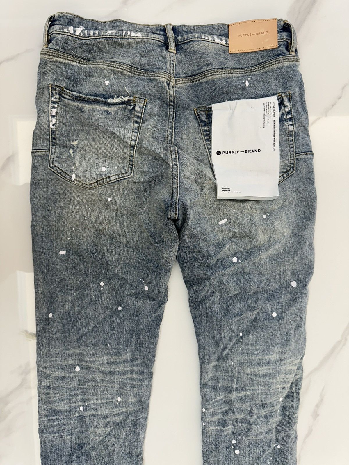 Purple P001 Light Indigo Paint Size US 31 - 2 Thumbnail