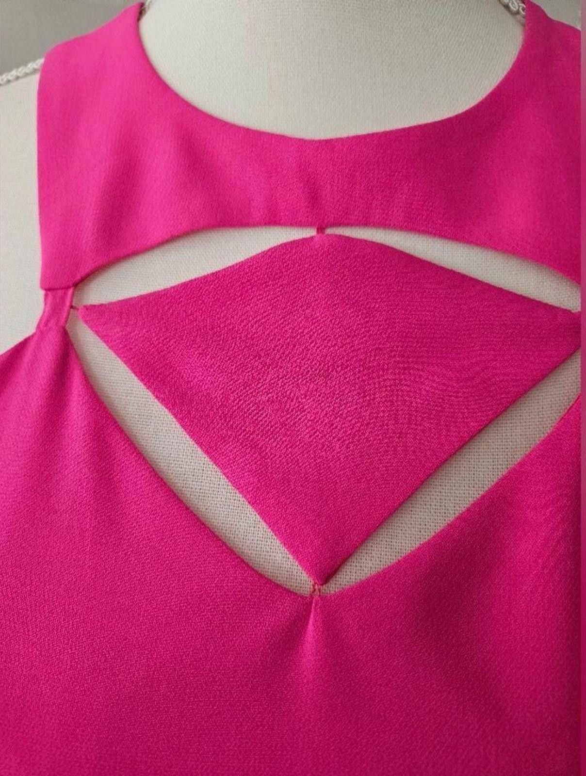 Designer Gianni Bini Bubblegum Dress with Stylish Cutout Detail #H116 Size S / US 4 / IT 40 - 4 Thumbnail