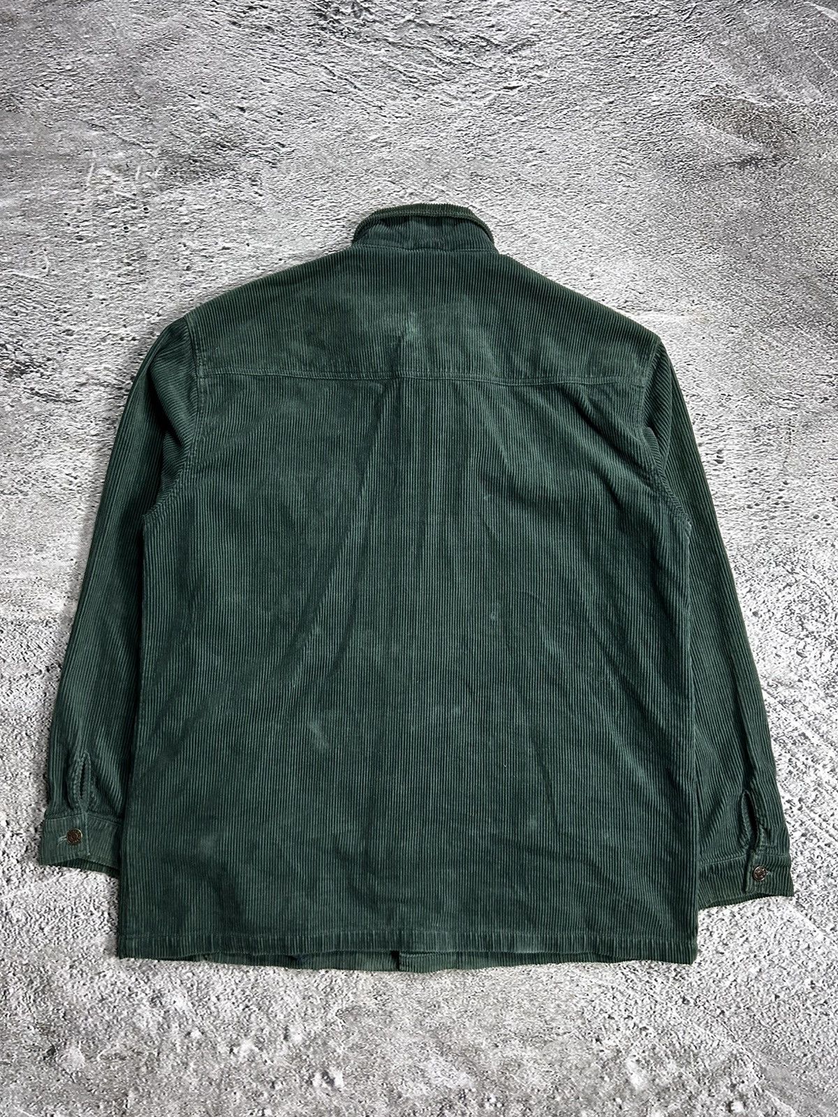 Karl Kani × Vintage Karl Kani vintage corduroy shirt green big logo spell out Size US XL / EU 56 / 4 - 7 Thumbnail