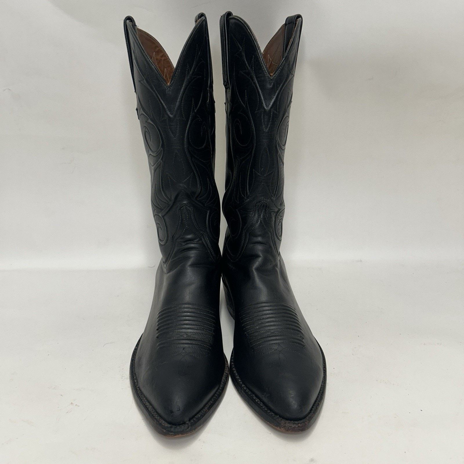 Lucchese Lucchese Handmade Goatskin Vines Cowboy Boots “Black" L1309 Size US 8.5 / EU 41-42 - 2 Thumbnail