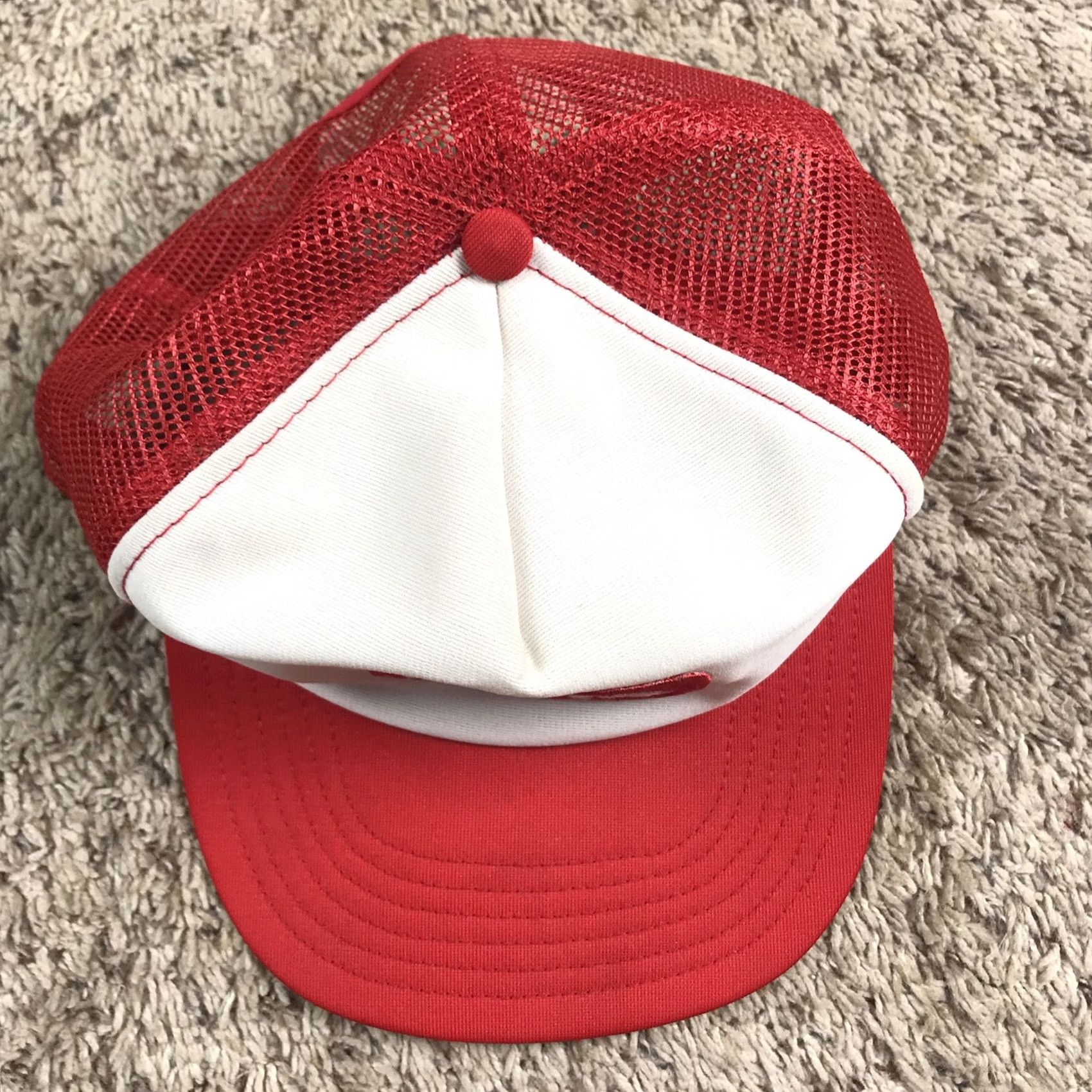 Vintage VINTAGE Toro Patch Snapback Trucker Farmer Hat White Red Cap USA Men One Size Adjustable Breathable Lightweight United States Made USA Size ONE SIZE - 4 Thumbnail