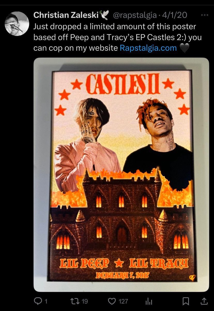 Other Lil Peep x Lil Tracy Castles 2 Poster by Christian Zaleski Size ONE SIZE - 5 Thumbnail