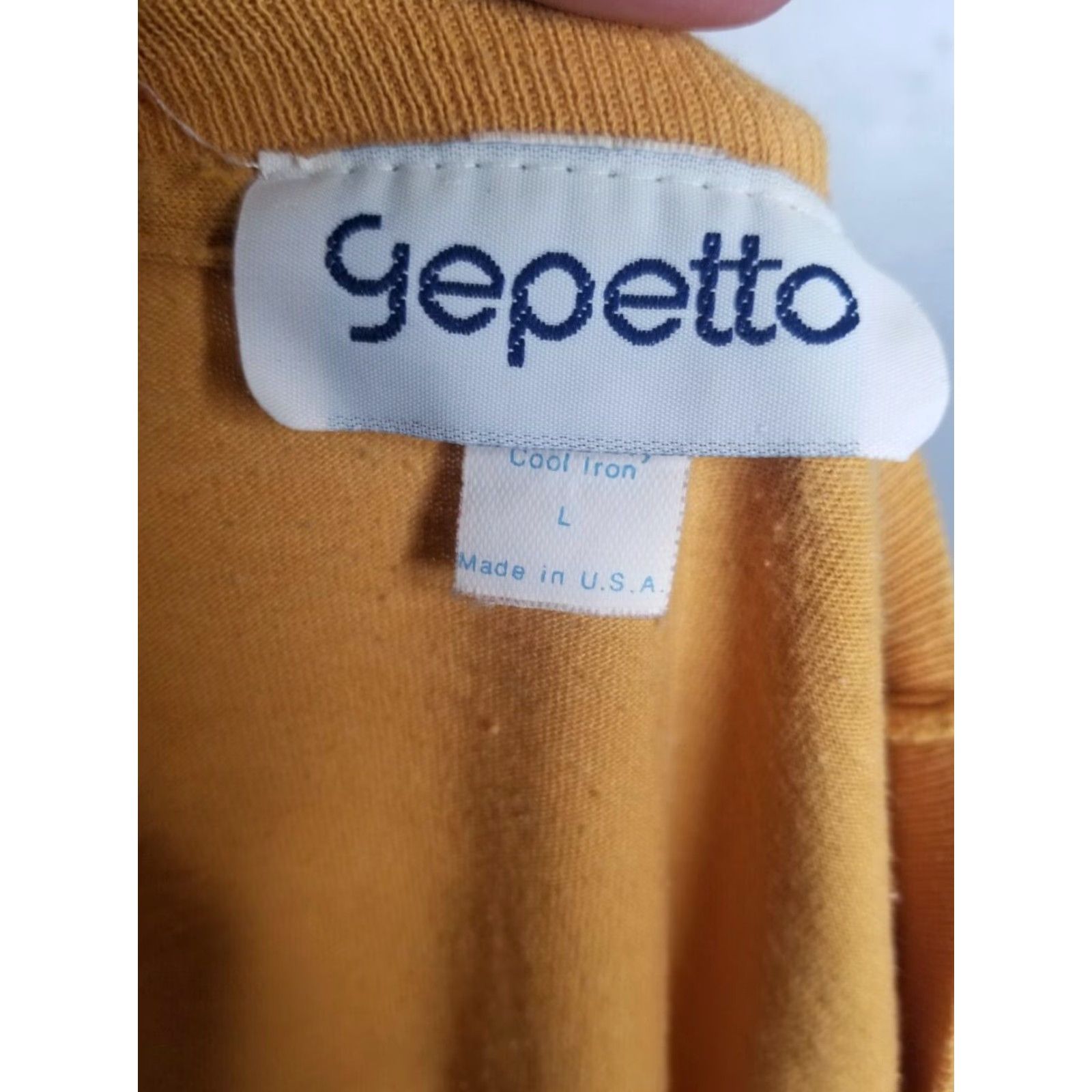 Vintage VINTAGE Gepetto Design Western T-Shirt 1980s Women’s Large Yellow Cotton Blend Rodeo Fringe Size L / US 10 / IT 46 - 5 Thumbnail