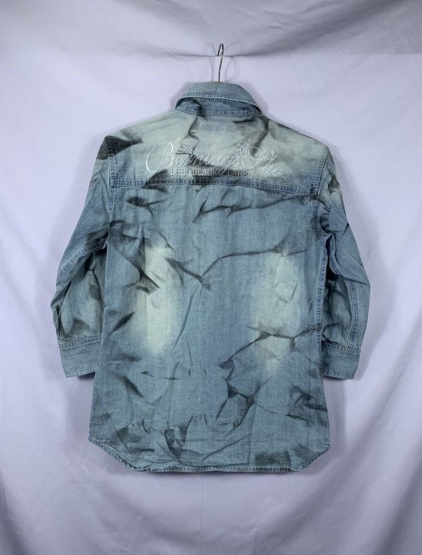 20471120 Bernings Sho Archive Smoke Skull Denim shirt Size US M / EU 48-50 / 2 - 2 Thumbnail