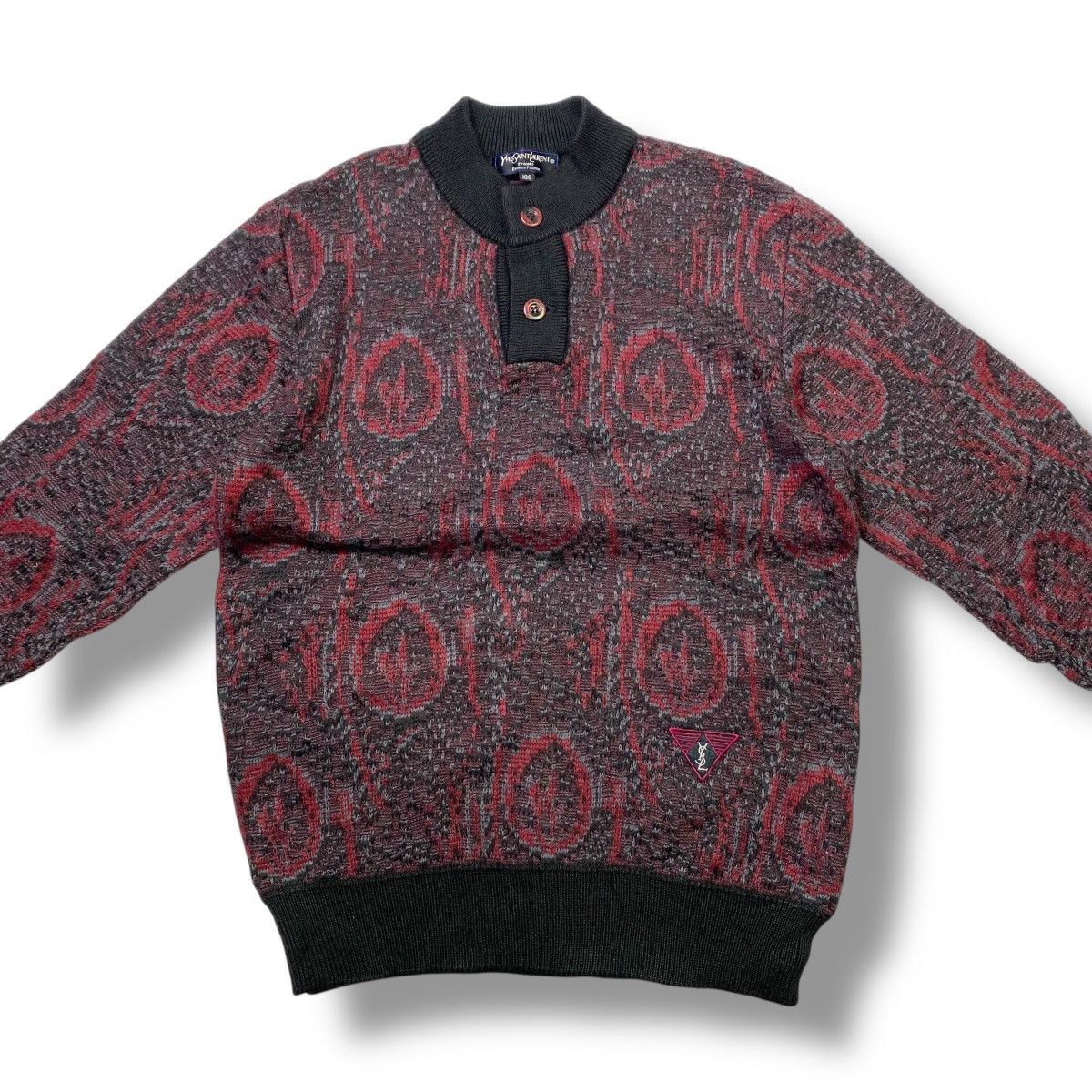 Vintage Yves Saint Laurent Tricots button knit