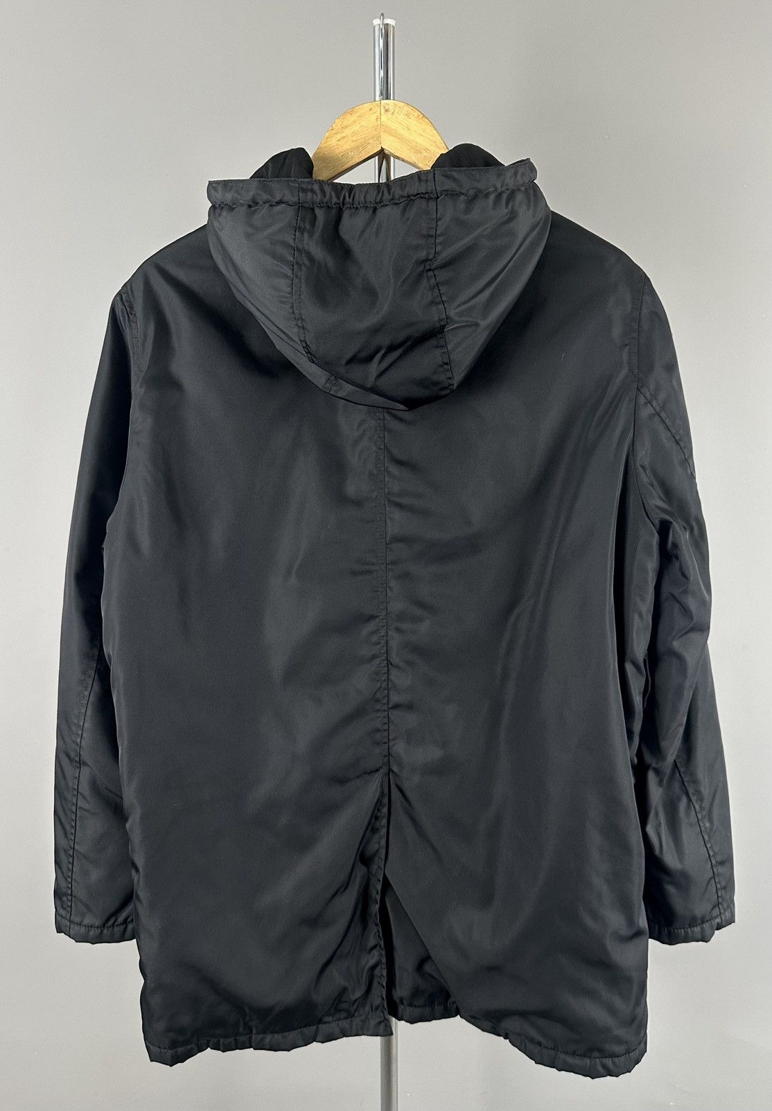 Prada Prada - Parka Zip Hooded - Nylon Jacket in Black Size US S / EU 44-46 / 1 - 8 Thumbnail
